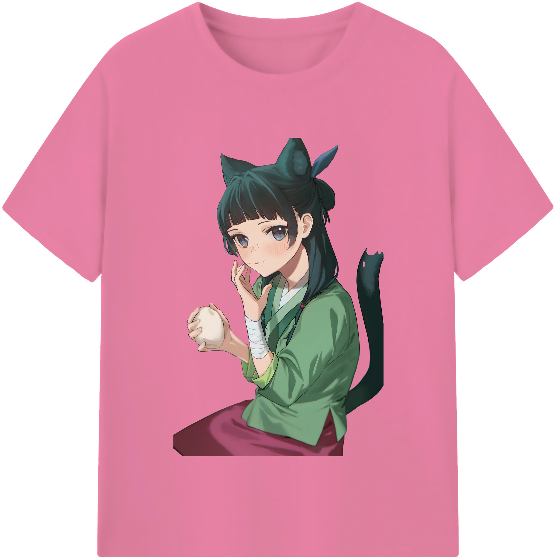 （画像用） 薬屋のひとりごと The Apothecary Diaries 綿100％半袖Tシャツ（フロントプリント）